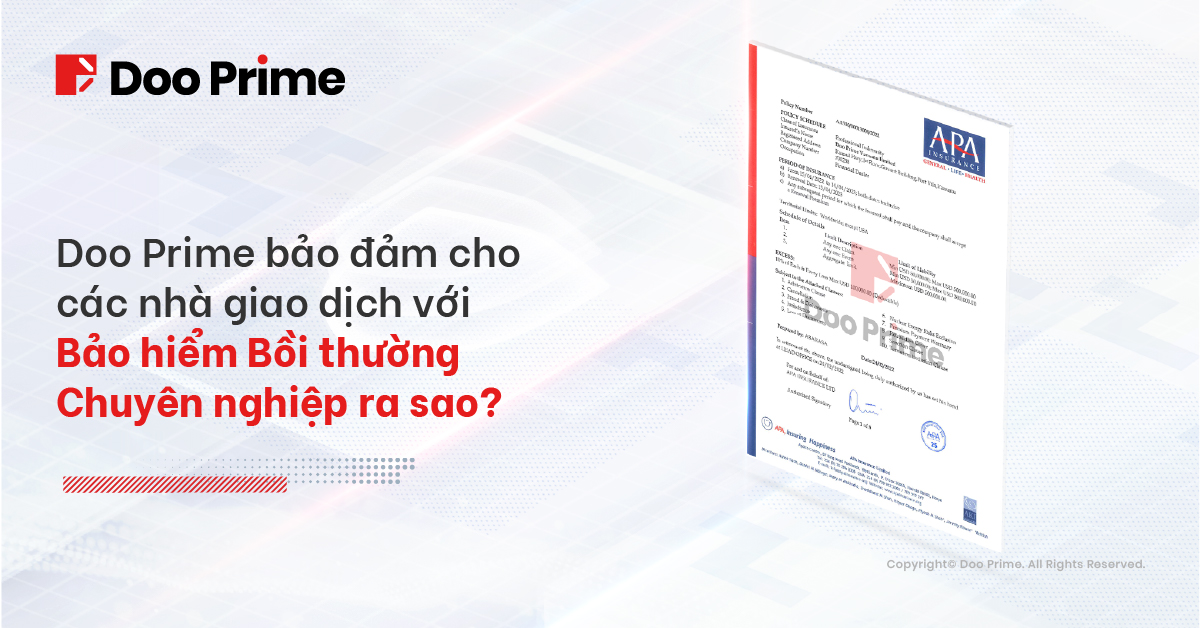 Doo Prime bảo đảm với Bảo hiểm Bồi thường Chuyên nghiệp PII